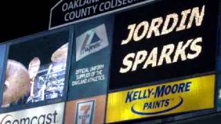 Now You Tell Me - Jordin Sparks - A's Post Game Concert