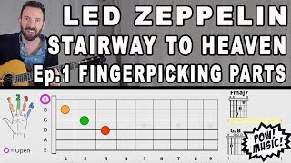 Stairway to Heaven - Led Zeppelin - Complete Guitar Lesson Ep. 1: Intro & Fingerpicking Parts