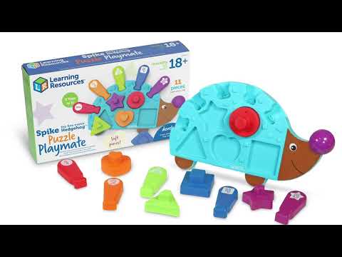 Slide 6 - Spike the Fine Motor Hedgehog Puzzle Playmate (video)
