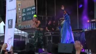 Cleo &amp; Kristin Amparo VEM E HAN &amp; ANDAS Broke n Tipsy Sommarkväll Stortorget Gävle 9 juli 2014