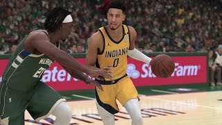 Milwaukee Bucks vs Indiana Pacers - NBA Playoffs 2024 Game 1 Full Game Highlights (NBA 2K24 Sim)