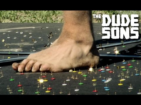BRUTAL Thumbtack Track Challenge! - The Dudesons