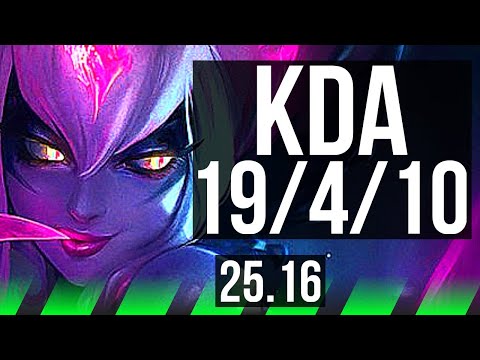 EVELYNN vs OLAF (JGL) | 19/4/10, Legendary, 600+ games | NA Master | 25.16