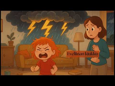 Satuja lapsille: Eveliinan kiukku 😡😤☀️ Opettava satu