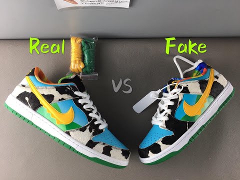 Real VS Fake Ben & Jerry’ SB Dunk Chunky Dunky Black Light Test