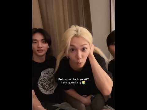 High chances of Felix going bald soon😭😭#straykids#stay#skz #fy#fyp #shorts #edit #shortvideo #felix