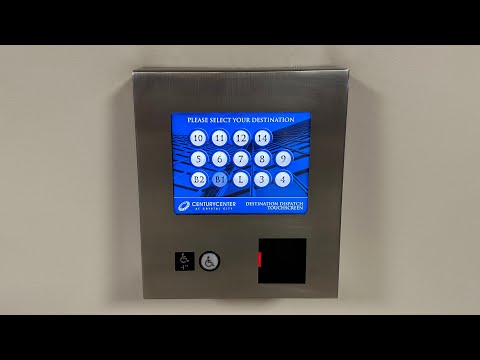 STRANGE Fujitec EZShuttle Traction Modded Elevators | Century Center | Crystal City - Arlington, VA