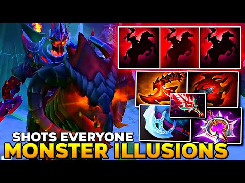 CHAOS KNIGHT a Monster Illusions Shots Everyone Overwhelming Blink + Bloodthorn - Dota 2