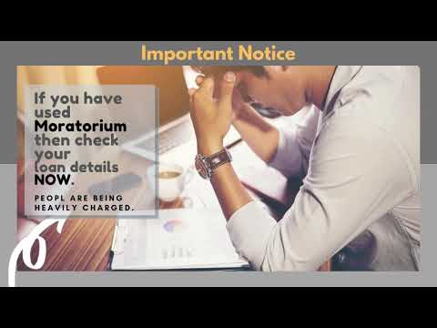 Important Notice - Moratorium  #BankCharges #Loan #EMI #Moratorium