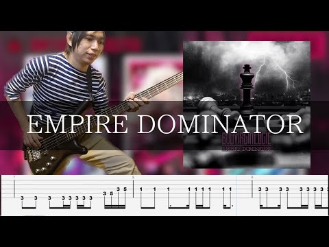BUD VIRGIN LOGIC - EMPIRE DOMINATOR Bass Cover 弾いてみた TAB ベース