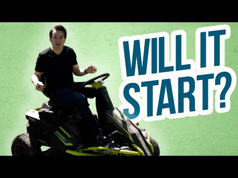 Testing the Ryobi Electric Riding Lawn Mower Lithium Battery Conversion 19 months later