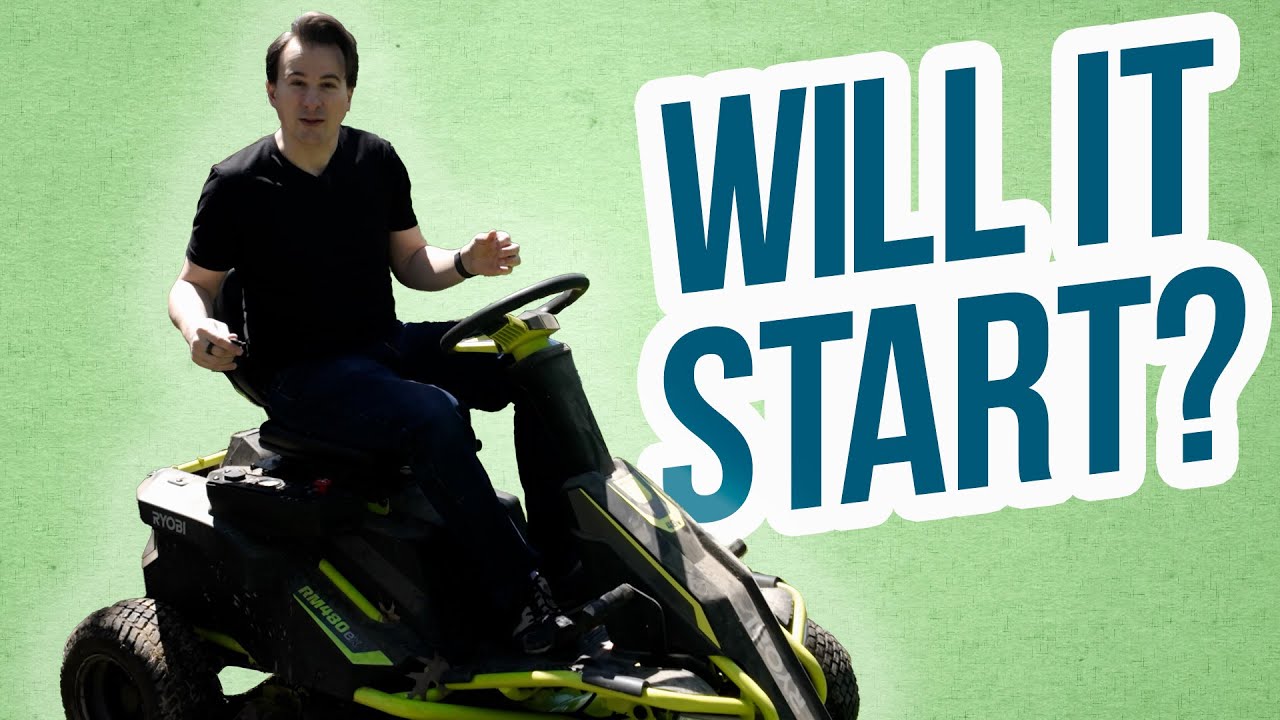 Testing the Ryobi Electric Riding Lawn Mower Lithium Battery Conversion 19 months later