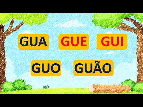 Família silábica GUA GUE GUI GUO GUÃO