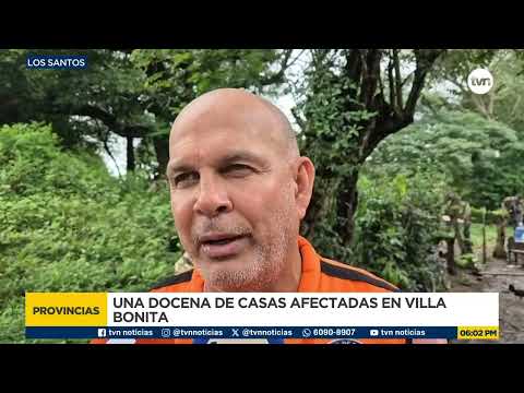 Lluvias provocan inundaciones, deslizamientos y daños a viviendas en Herrera y Los Santos