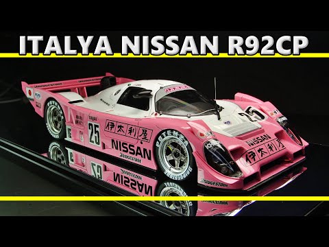 ITÁLIA NISSAN R92CP / HASEGAWA 1/24 Protótipo / Modelo em escala / Le Mans / Nissan R92CP Italiya / Hasegawa / C carro