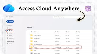 How to access OneDrive from another computer