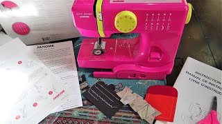 Janome New Home "Derby Line" Sewing Machine Set Up, Review & First Stitches!
