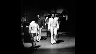 Elvis Presley backstage in Vegas getting ready to accept his Gold Award Album.