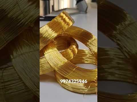 Silver Plated Gold Color Copper Zari Wire PURE GOLD COLOR WIRE