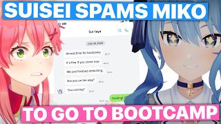 Suisei Spams Miko To Go To Hoshimachi Bootcamp (Sakura Miko /Hololive) [Eng Subs]