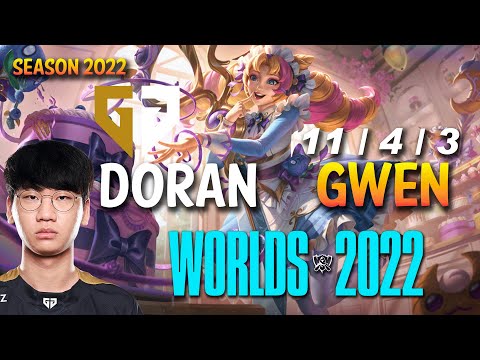 Gen Doran GWEN vs SEJUANI Top - NA Ranked - WORLDS 2022