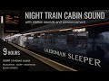 NIGHT TRAIN SOUND With Station Sound And Announcements 9 HOURS Relaxation Sleep Meditation ASMR