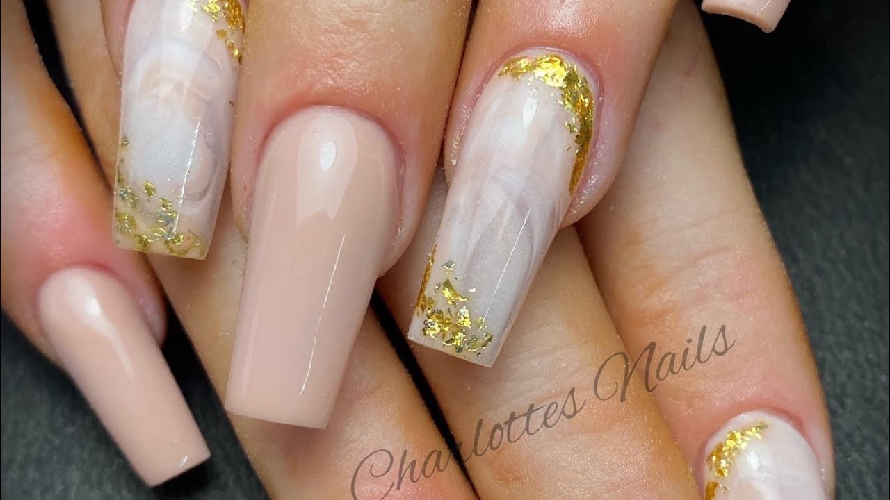 Simple acrylic design set with marbling using CJP