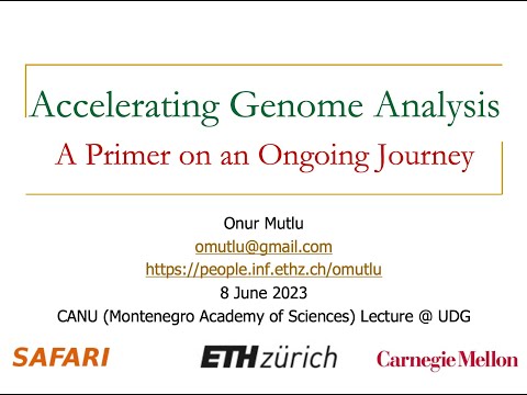 Accelerating Genome Analysis: A Primer on an Ongoing Journey  - CANU UDG Lecture, 08.06.2023