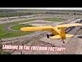 I Tried To Land My Bush Plane Inside an Oval Racetrack! *SHORT RUNWAY*