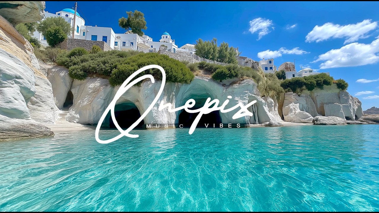 🇬🇷 Greek Island Sunlit Escape | Relaxing Chillout Music & Turquoise Waters (2+ Hours) 🌊