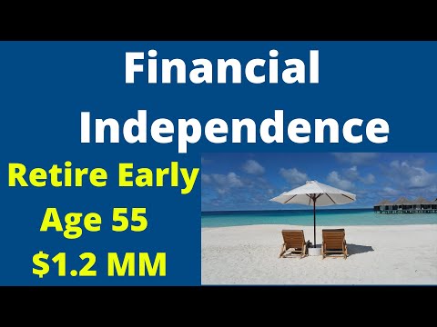 Financial Independence Retire Early Age 55 $1.2MM Video