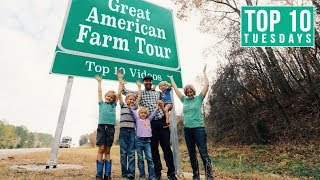 Top 10 GREAT AMERICAN FARM TOUR Videos | Top 10 Tuesdays