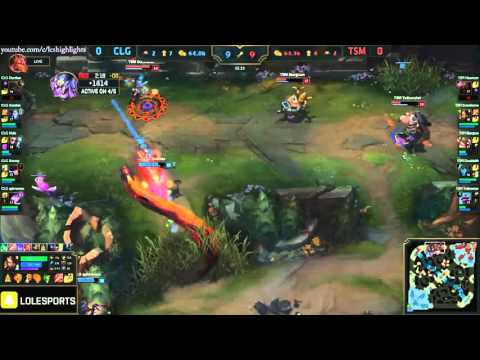 CLG vs TSM Highlights   COUNTER LOGIC GAMING vs TEAM SOLOMID Game 1 NA LCS Playoffs   SPRING Final