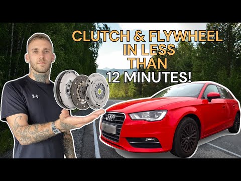 AUDI A3 8V CLUTCH & FLYWHEEL REPLACEMENT IN LESS THAN 12 MINUTES!