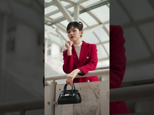 ED23A513 - Áo măng tô dạ len