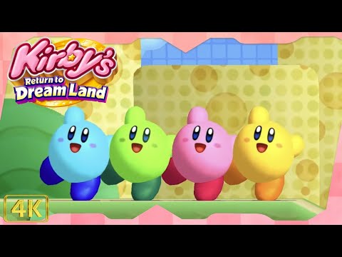 Kirby's Return to Dream Land for Wii ⁴ᴷ Full Playthrough EX Mode (All Energy Spheres) 4-Player