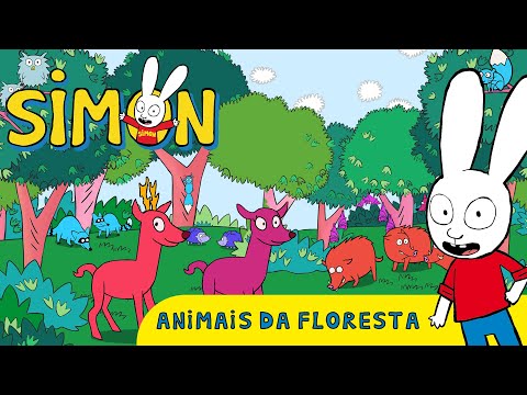 Capa de Animais da floresta | Simon | 🌍 Dia da Terra 💙 | Aprenda com Simon | Desenhos animados para crianças