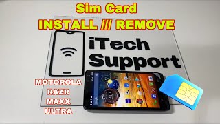 Motorola Droid Razr Maxx Ultra Sim Card Location / Insert / Remove / Replace - XT1080