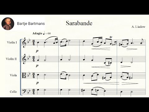 Anatoly Lyadov - Sarabande & Fuga for String Quartet (1899)