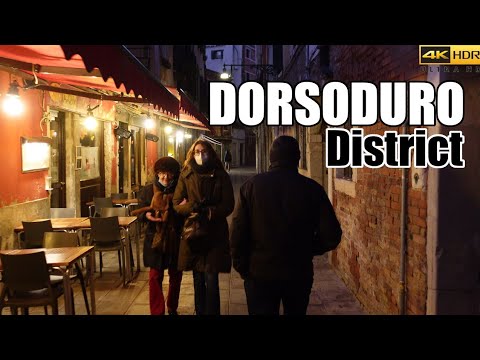 Veneza 🌇 Passeio a pé ao pôr do sol ao longo de Dorsoduro 25/JANEIRO