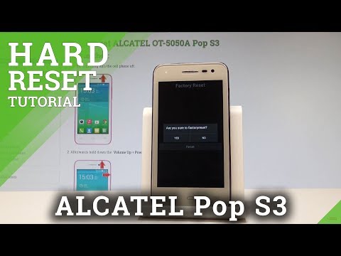 How to Hard Reset ALCATEL Pop S3 - Reset Code / Factory Reset |HardReset.Info