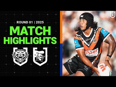 NRL Highlights | NRL Match Highlights | Wests Tigers v Knights | Round 1, 2025