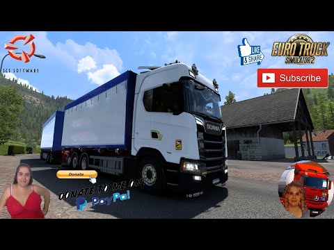 Euro Truck Simulator 2(1.44 Beta) Scania S620 NG MT Eksjö Flis Woodchip Rigid Chassis + DLC's & Mods