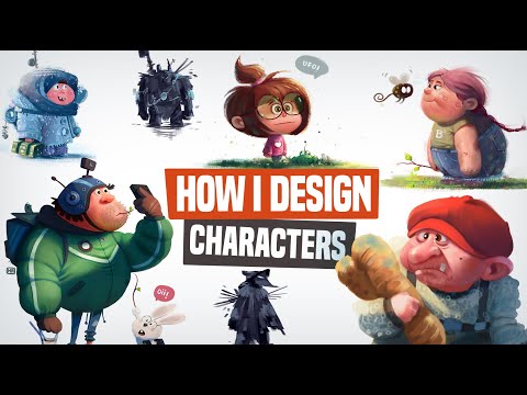 How I Design Characters | How To Color in Procreate