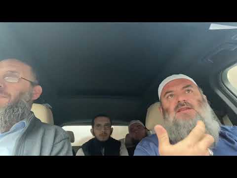 Rrugës për në Strugë, Hoxhë Bekir Halimi me Hoxhallarë në veturë