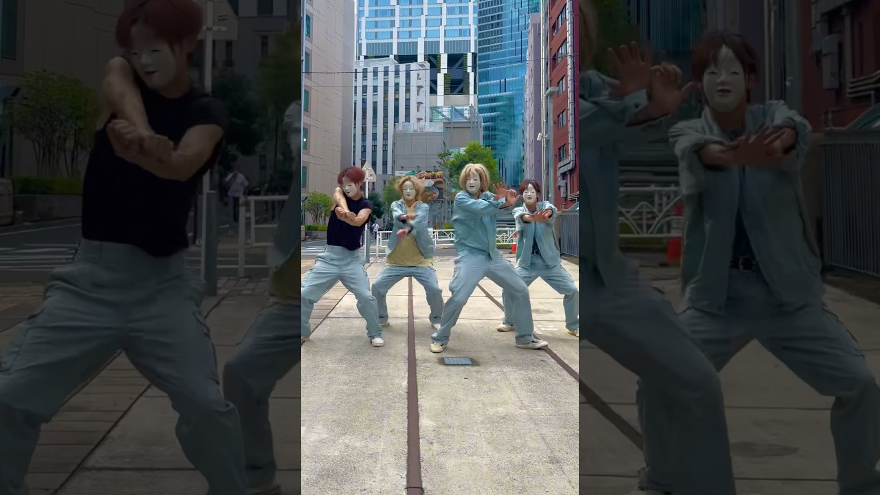 清掃員が本気で流行りのダンス踊ってみた。#仮面清掃員