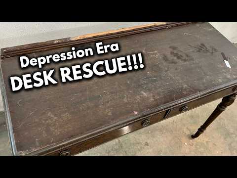 Fundstück aus Nachlassversteigerung | Erwecken Sie diesen antiken Schreibtisch zu neuem Leben!
