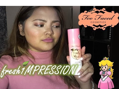 fresh1MPRESSION || too faced peach mist setting spray