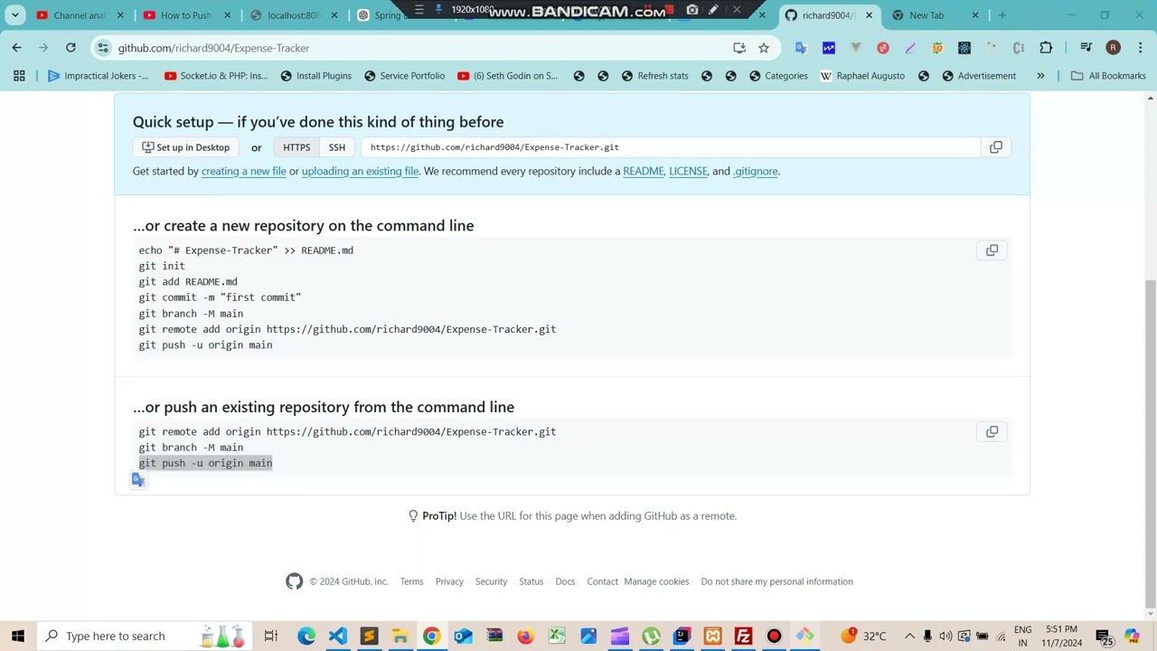 Upload Spring Boot Java Application to GitHub: Create Main and Develop Branches #springboot #git
