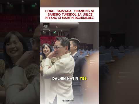 Viral ang pagtatanong KIKO BARZAGA kay SANDRO MARCOS tungkol sa kaso ng Tiyong si MARTIN ROMUALDEZ